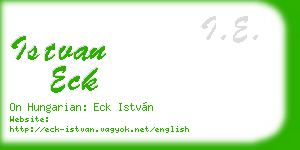 istvan eck business card