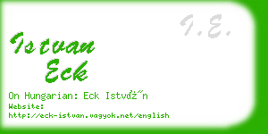 istvan eck business card